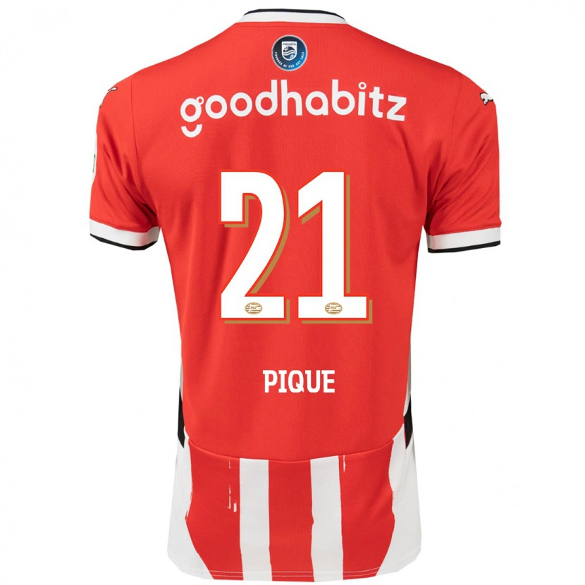 Danxen Kinder Naomi Piqué #21 Rot Weiß Heimtrikot Trikot 2024/25 T-Shirt Schweiz