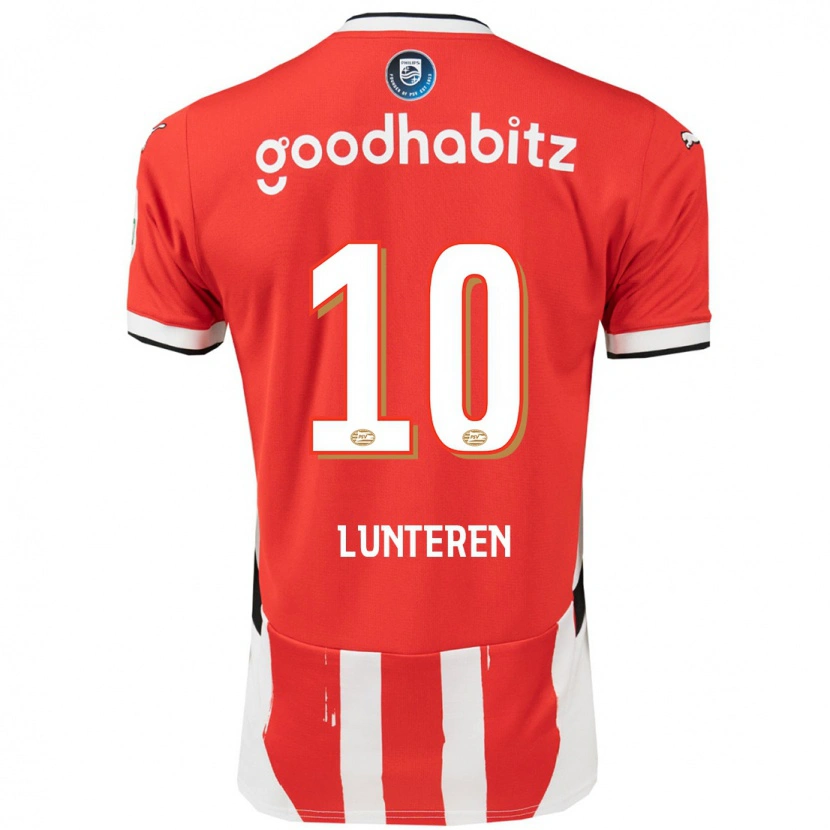 Danxen Kinder Desiree Van Lunteren #10 Rot Weiß Heimtrikot Trikot 2024/25 T-Shirt Schweiz