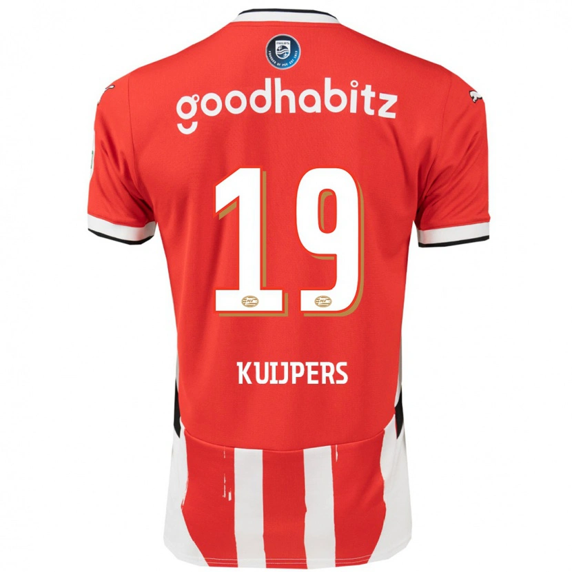 Danxen Kinder Jeslynn Kuijpers #19 Rot Weiß Heimtrikot Trikot 2024/25 T-Shirt Schweiz