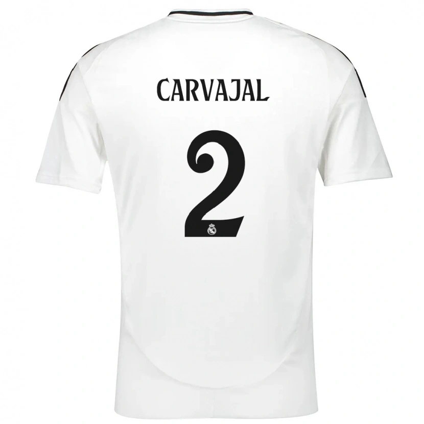 Danxen Kinder Daniel Carvajal #2 Weiß Heimtrikot Trikot 2024/25 T-Shirt Schweiz