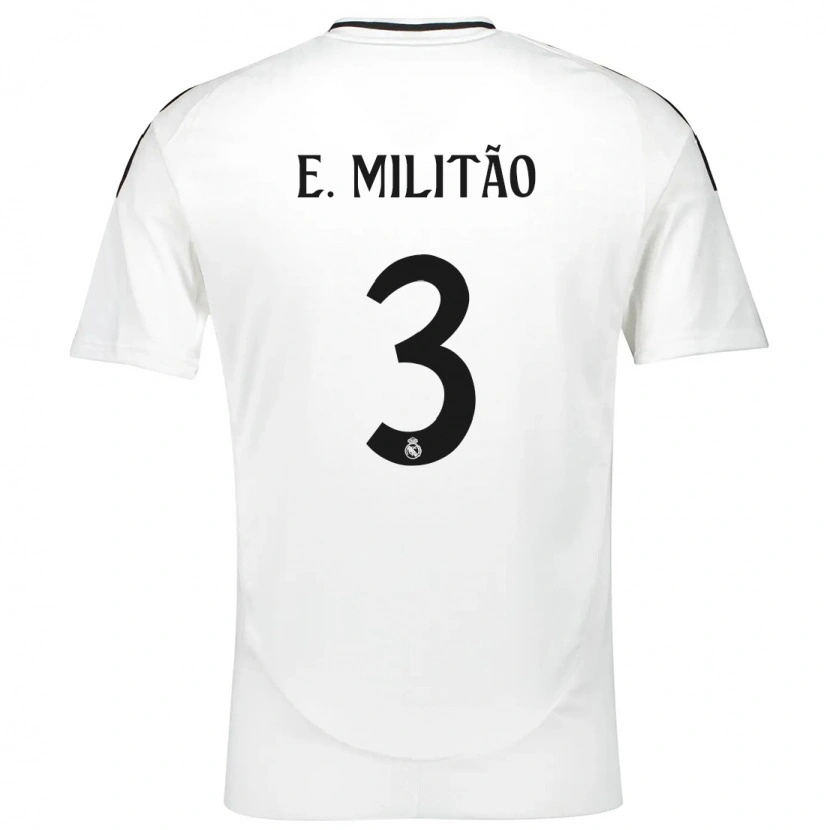 Danxen Kinder Éder Militão #3 Weiß Heimtrikot Trikot 2024/25 T-Shirt Schweiz