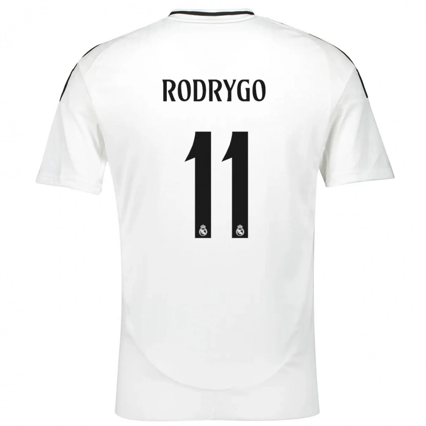 Danxen Kinder Rodrygo #11 Weiß Heimtrikot Trikot 2024/25 T-Shirt Schweiz