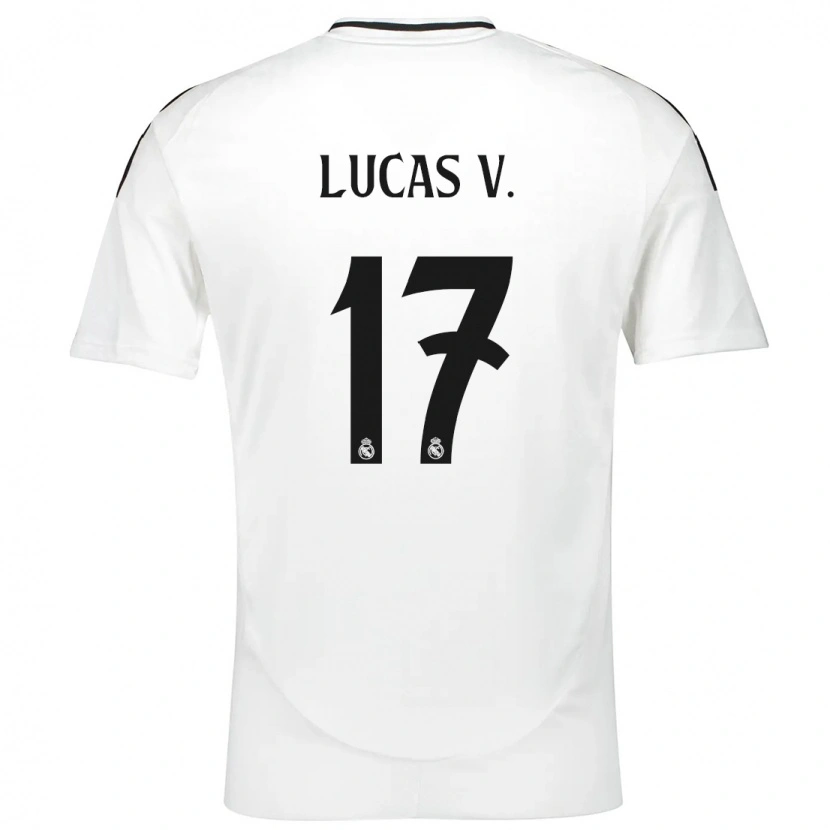 Danxen Kinder Lucas Vázquez #17 Weiß Heimtrikot Trikot 2024/25 T-Shirt Schweiz