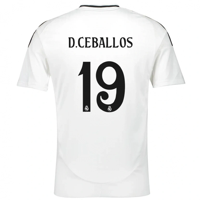 Danxen Kinder Dani Ceballos #19 Weiß Heimtrikot Trikot 2024/25 T-Shirt Schweiz