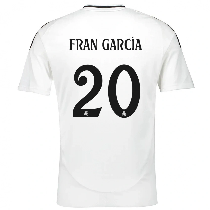 Danxen Kinder Fran García #20 Weiß Heimtrikot Trikot 2024/25 T-Shirt Schweiz