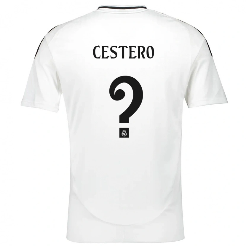 Danxen Kinder Jorge Cestero #0 Weiß Heimtrikot Trikot 2024/25 T-Shirt Schweiz