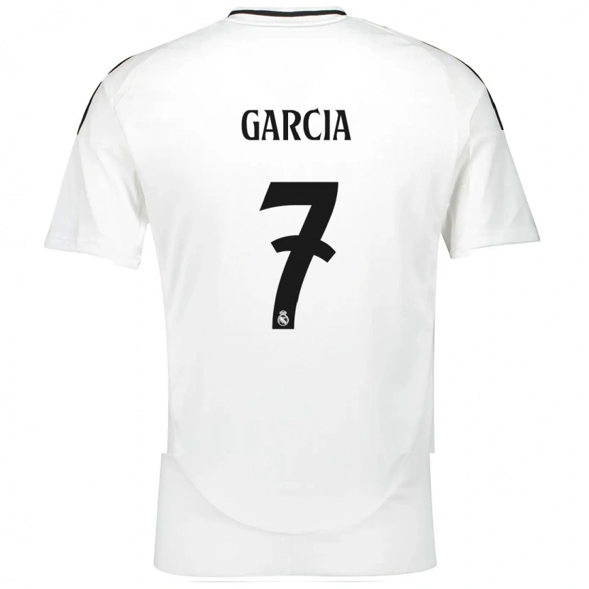 Danxen Kinder Gonzalo García #7 Weiß Heimtrikot Trikot 2024/25 T-Shirt Schweiz