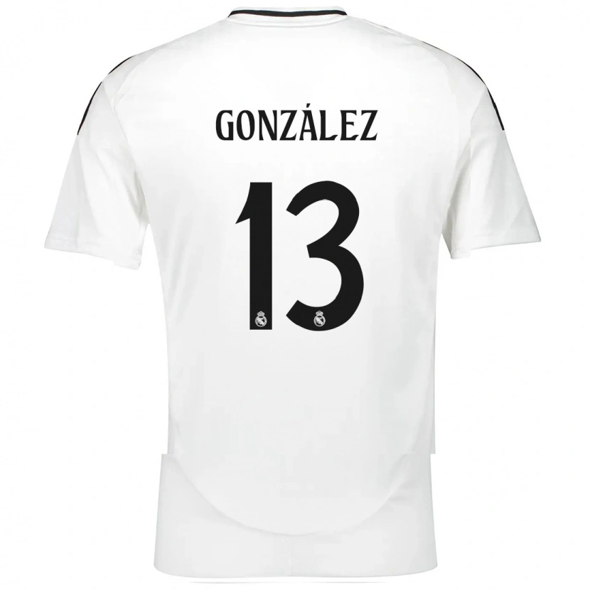 Danxen Kinder Fran González #13 Weiß Heimtrikot Trikot 2024/25 T-Shirt Schweiz