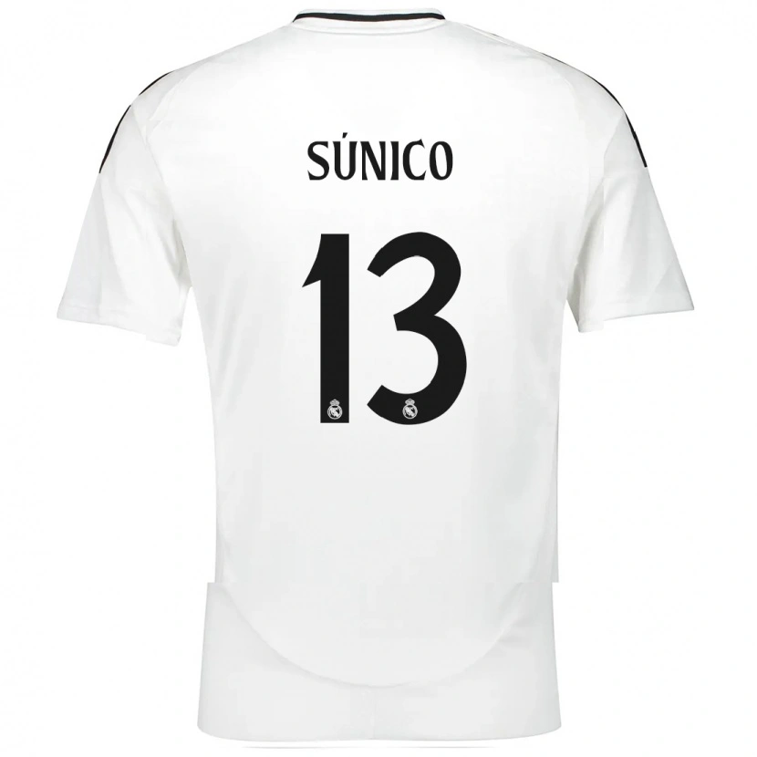 Danxen Kinder Guille Súnico #13 Weiß Heimtrikot Trikot 2024/25 T-Shirt Schweiz