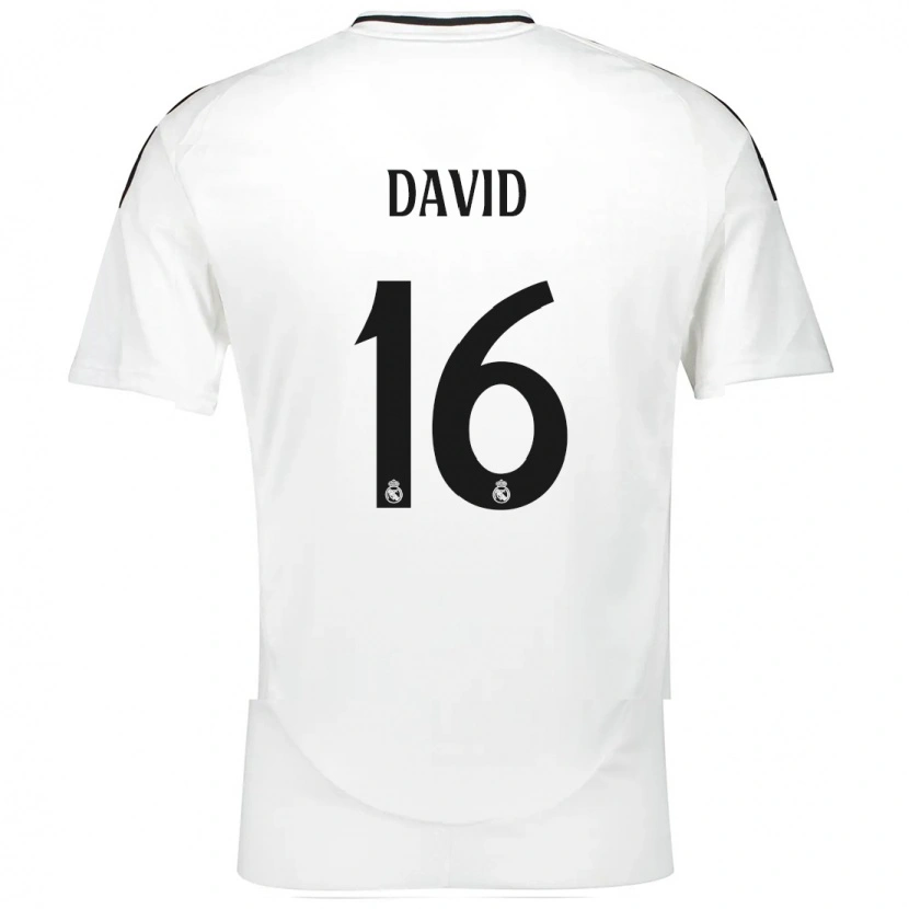 Danxen Kinder Antonio David #16 Weiß Heimtrikot Trikot 2024/25 T-Shirt Schweiz