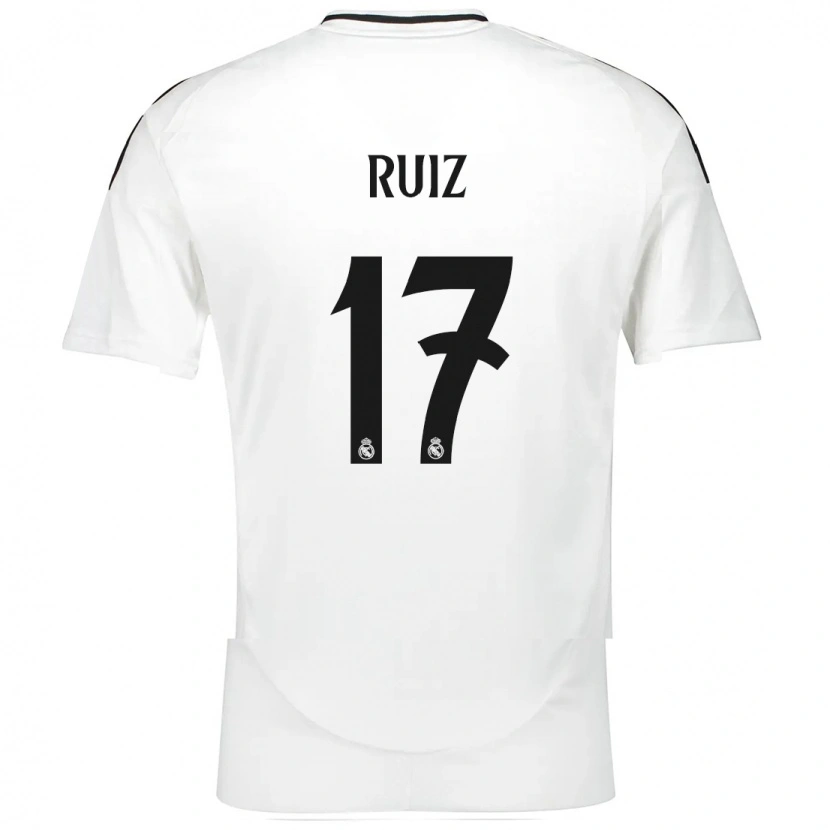 Danxen Kinder David Ruiz #17 Weiß Heimtrikot Trikot 2024/25 T-Shirt Schweiz