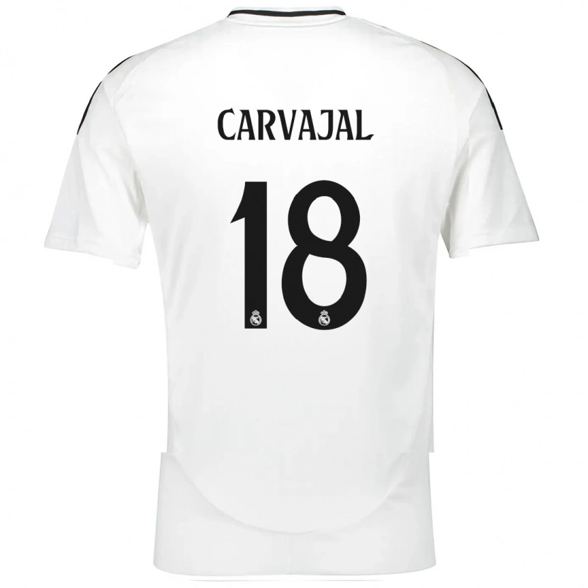 Danxen Kinder Ángel Carvajal #18 Weiß Heimtrikot Trikot 2024/25 T-Shirt Schweiz