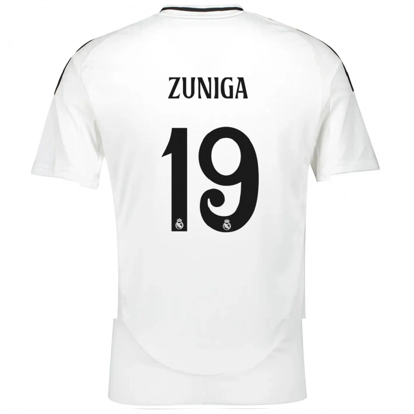 Danxen Kinder Loren Zúñiga #19 Weiß Heimtrikot Trikot 2024/25 T-Shirt Schweiz