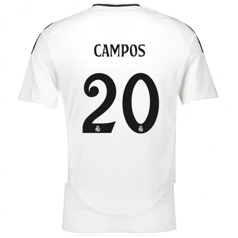 Danxen Kinder Andrés Campos #20 Weiß Heimtrikot Trikot 2024/25 T-Shirt Schweiz