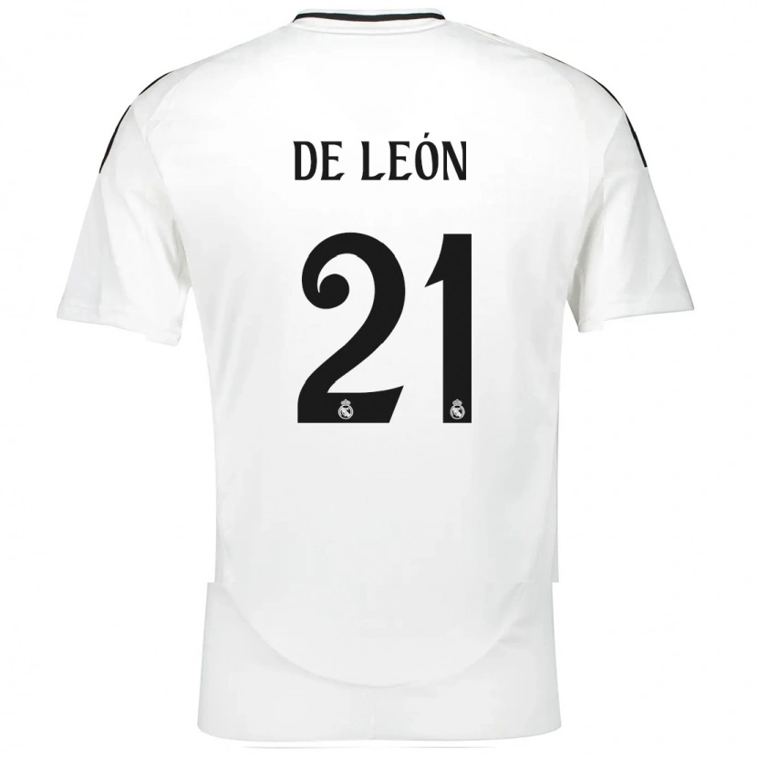 Danxen Kinder Jeremy De León #21 Weiß Heimtrikot Trikot 2024/25 T-Shirt Schweiz