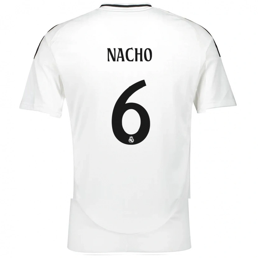 Danxen Kinder Nacho Fernández #6 Weiß Heimtrikot Trikot 2024/25 T-Shirt Schweiz