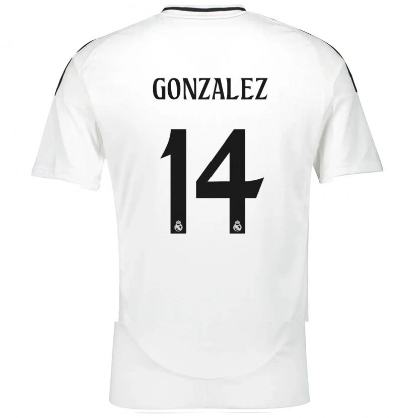 Danxen Kinder David González #14 Weiß Heimtrikot Trikot 2024/25 T-Shirt Schweiz