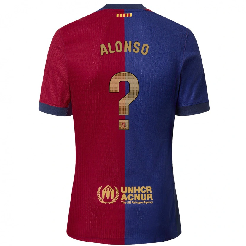 Danxen Kinder Aáron Alonso #0 Blau Rot Heimtrikot Trikot 2024/25 T-Shirt Schweiz