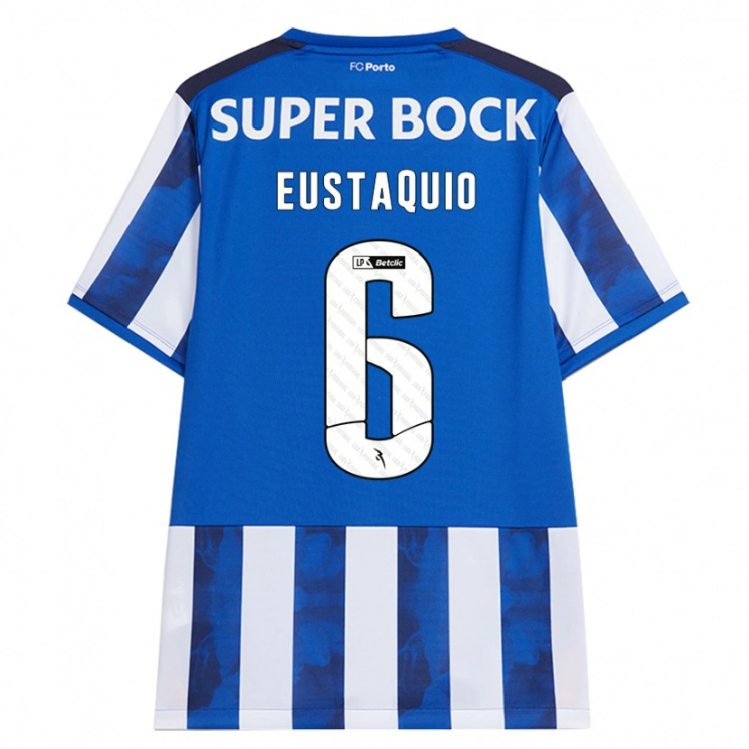 Danxen Kinder Stephen Eustaquio #6 Blau Weiß Heimtrikot Trikot 2024/25 T-Shirt Schweiz