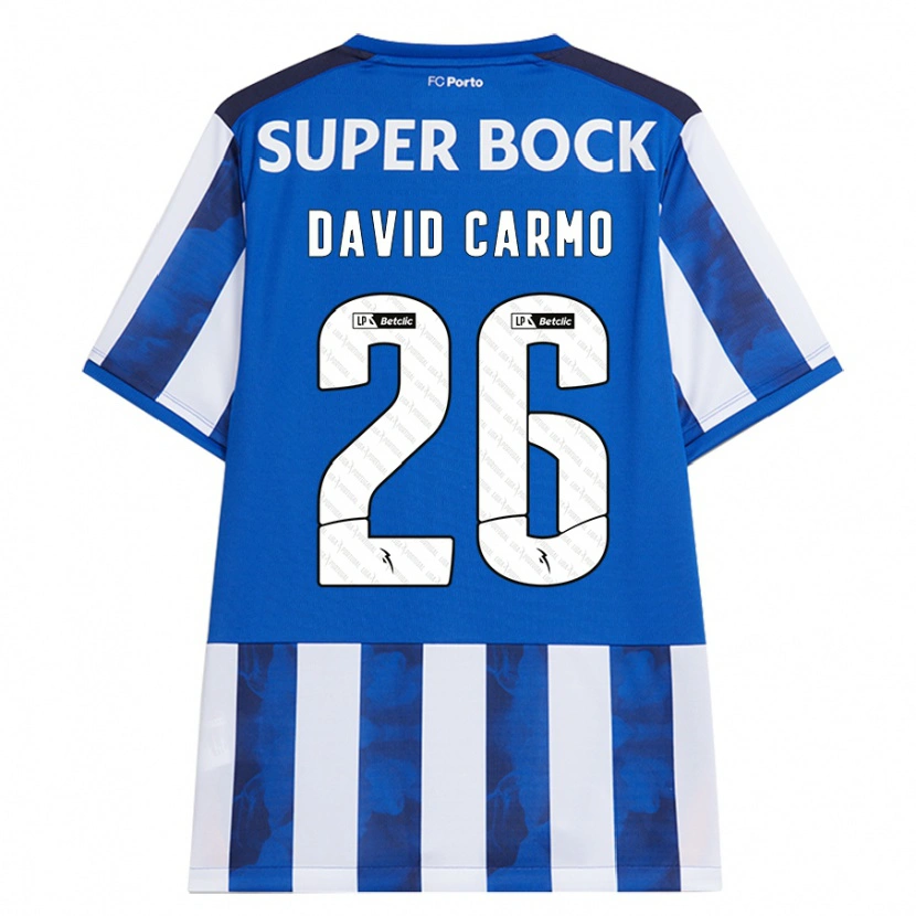 Danxen Kinder David Carmo #26 Blau Weiß Heimtrikot Trikot 2024/25 T-Shirt Schweiz