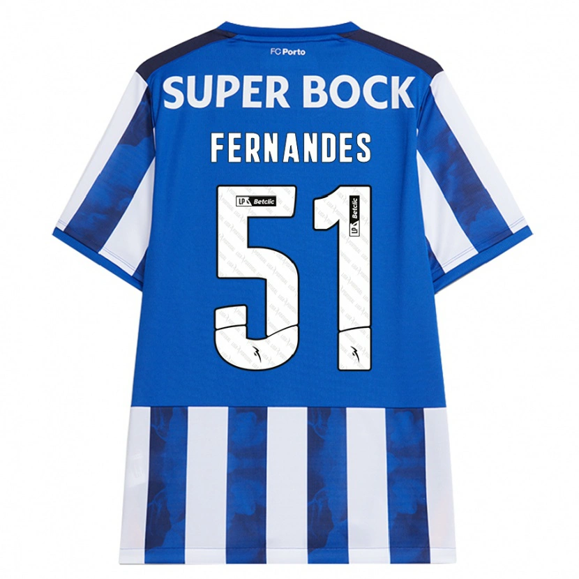 Danxen Kinder Diogo Fernandes #51 Blau Weiß Heimtrikot Trikot 2024/25 T-Shirt Schweiz