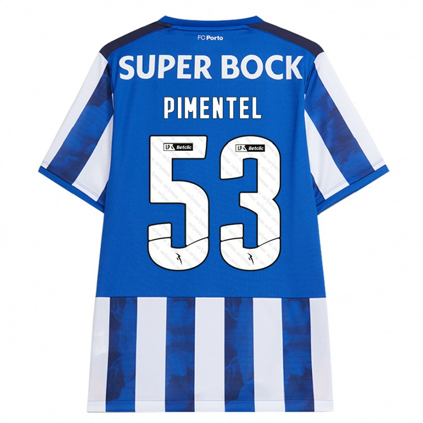 Danxen Kinder Eric Pimentel #53 Blau Weiß Heimtrikot Trikot 2024/25 T-Shirt Schweiz