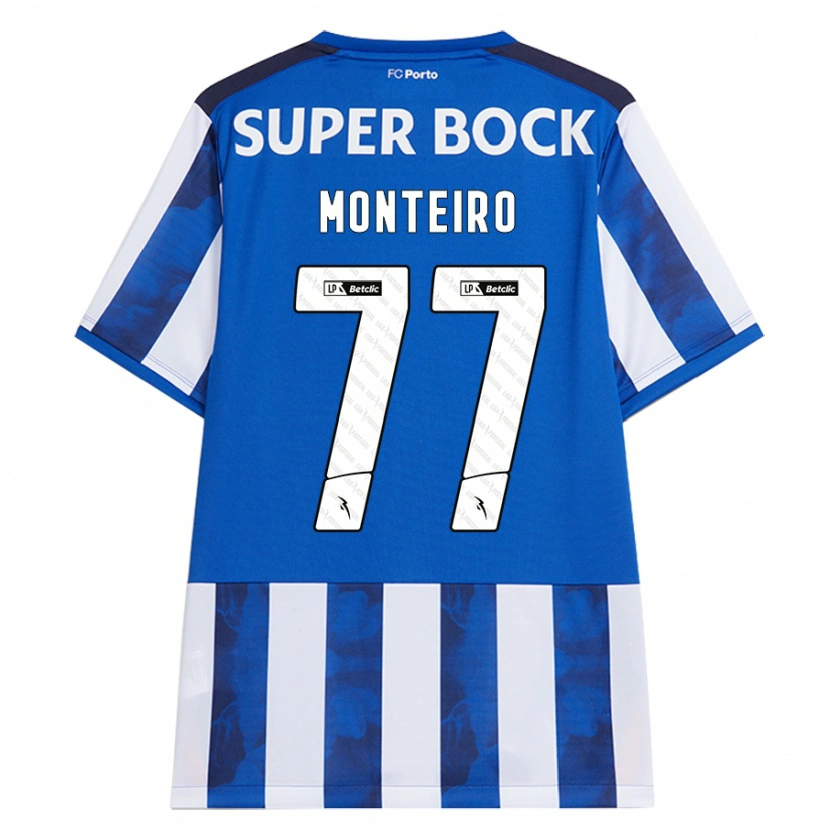 Danxen Kinder Rui Monteiro #77 Blau Weiß Heimtrikot Trikot 2024/25 T-Shirt Schweiz