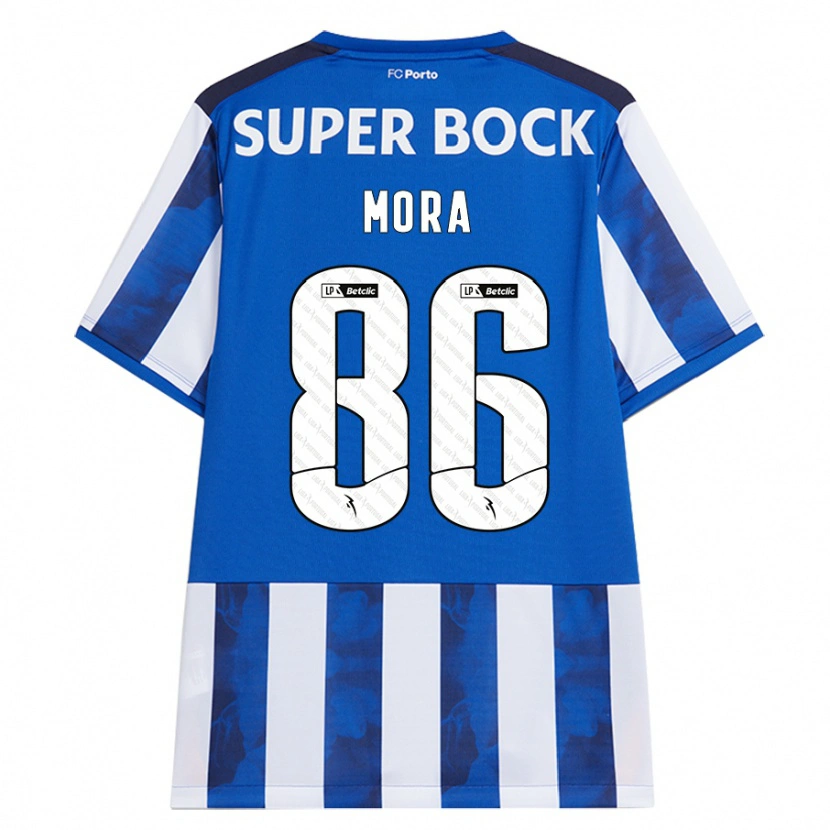 Danxen Kinder Rodrigo Mora #86 Blau Weiß Heimtrikot Trikot 2024/25 T-Shirt Schweiz