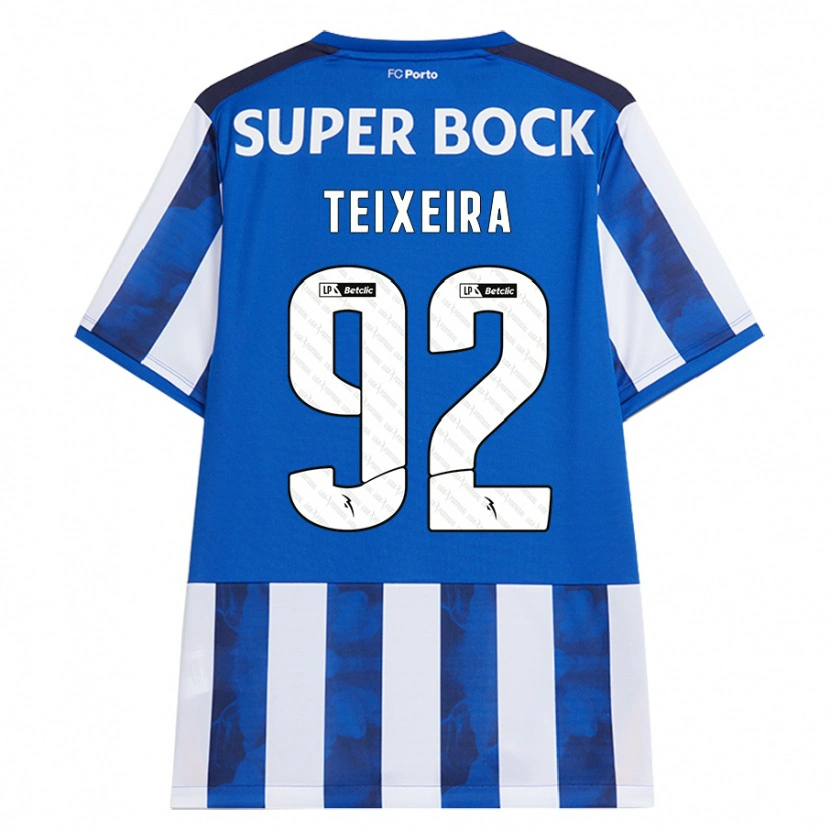 Danxen Kinder João Teixeira #92 Blau Weiß Heimtrikot Trikot 2024/25 T-Shirt Schweiz