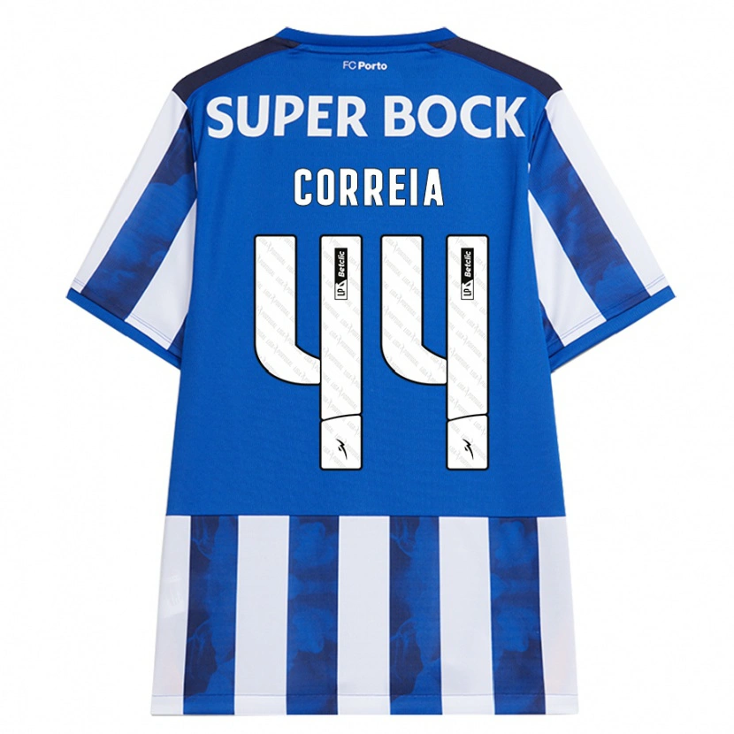 Danxen Kinder Romain Correia #44 Blau Weiß Heimtrikot Trikot 2024/25 T-Shirt Schweiz