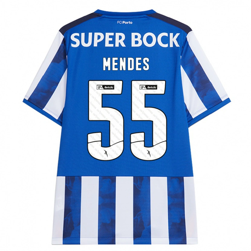 Danxen Kinder João Mendes #55 Blau Weiß Heimtrikot Trikot 2024/25 T-Shirt Schweiz