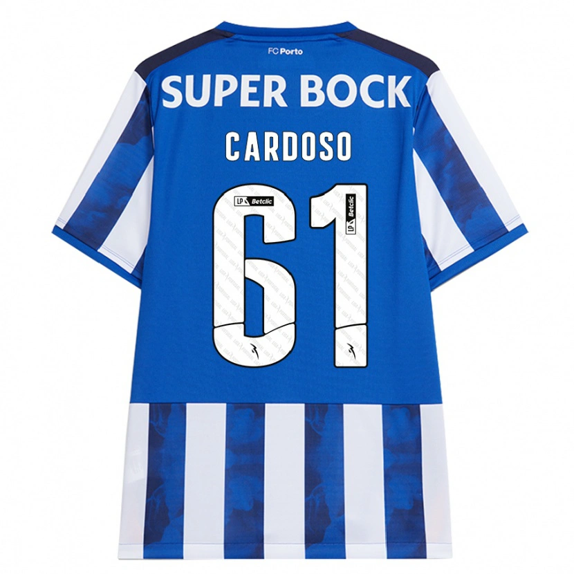 Danxen Kinder Ivan Cardoso #61 Blau Weiß Heimtrikot Trikot 2024/25 T-Shirt Schweiz