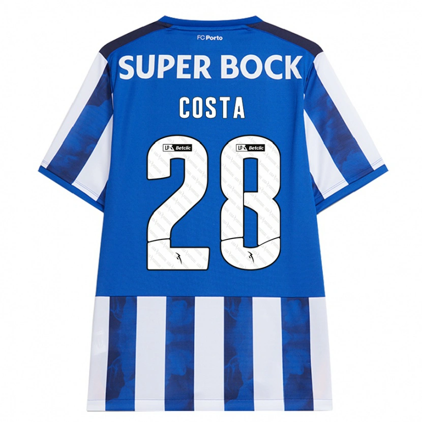 Danxen Kinder Bruno Costa #28 Blau Weiß Heimtrikot Trikot 2024/25 T-Shirt Schweiz