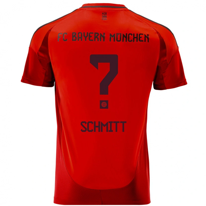 Danxen Kinder Max Schmitt #0 Rot Heimtrikot Trikot 2024/25 T-Shirt Schweiz