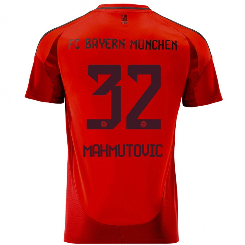 Danxen Kinder Ena Mahmutovic #32 Rot Heimtrikot Trikot 2024/25 T-Shirt Schweiz