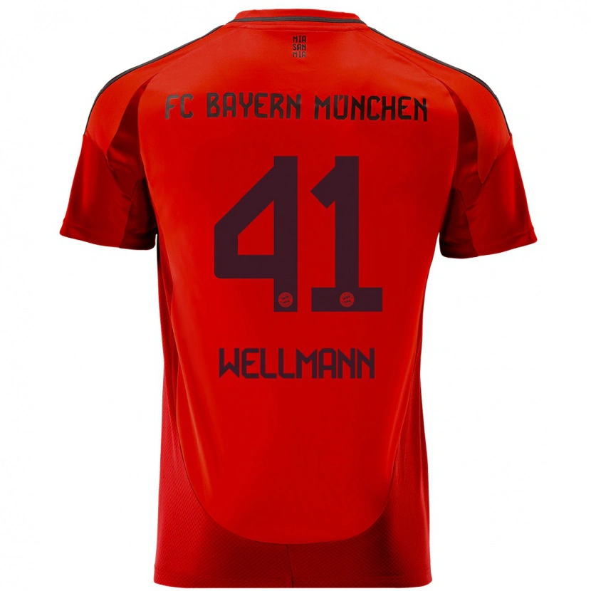 Danxen Kinder Anna Wellmann #41 Rot Heimtrikot Trikot 2024/25 T-Shirt Schweiz