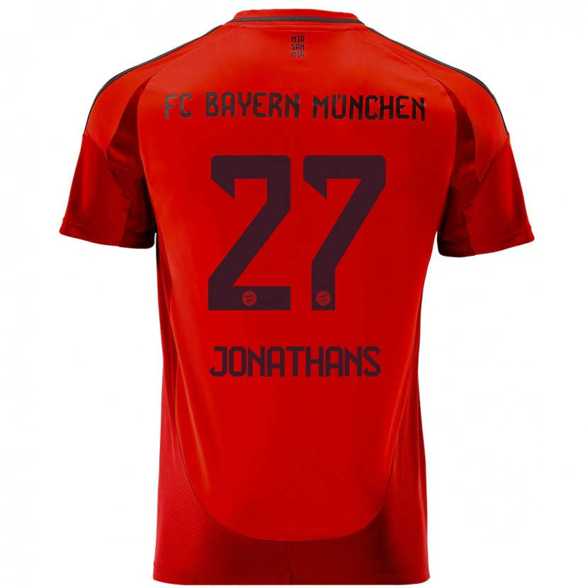 Danxen Kinder David Jonathans #27 Rot Heimtrikot Trikot 2024/25 T-Shirt Schweiz