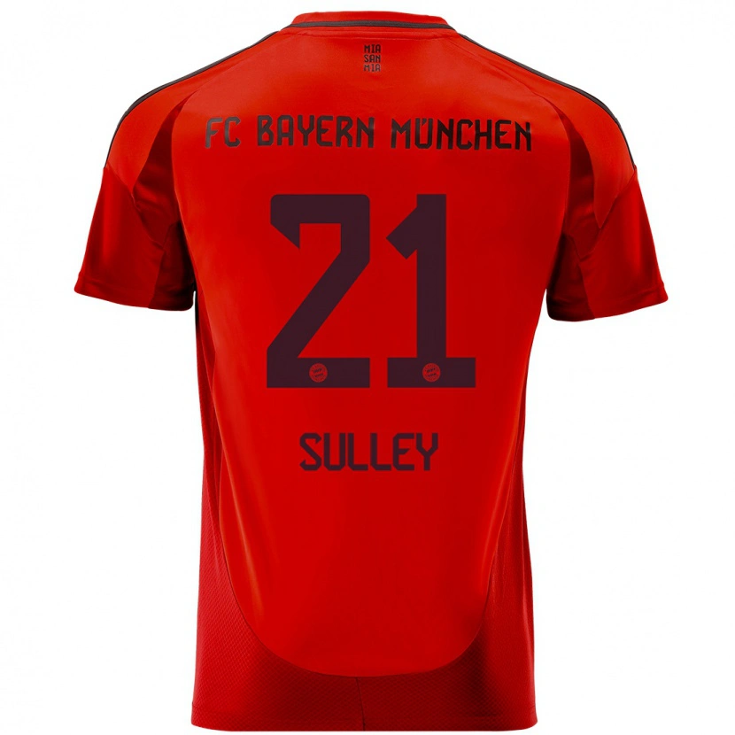 Danxen Kinder Williams Baffour Sulley #21 Rot Heimtrikot Trikot 2024/25 T-Shirt Schweiz