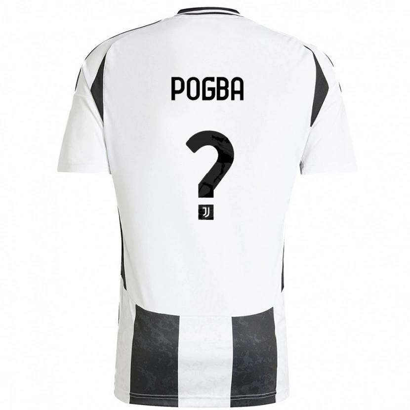 Danxen Kinder Paul Pogba #0 Weiß Schwarz Heimtrikot Trikot 2024/25 T-Shirt Schweiz