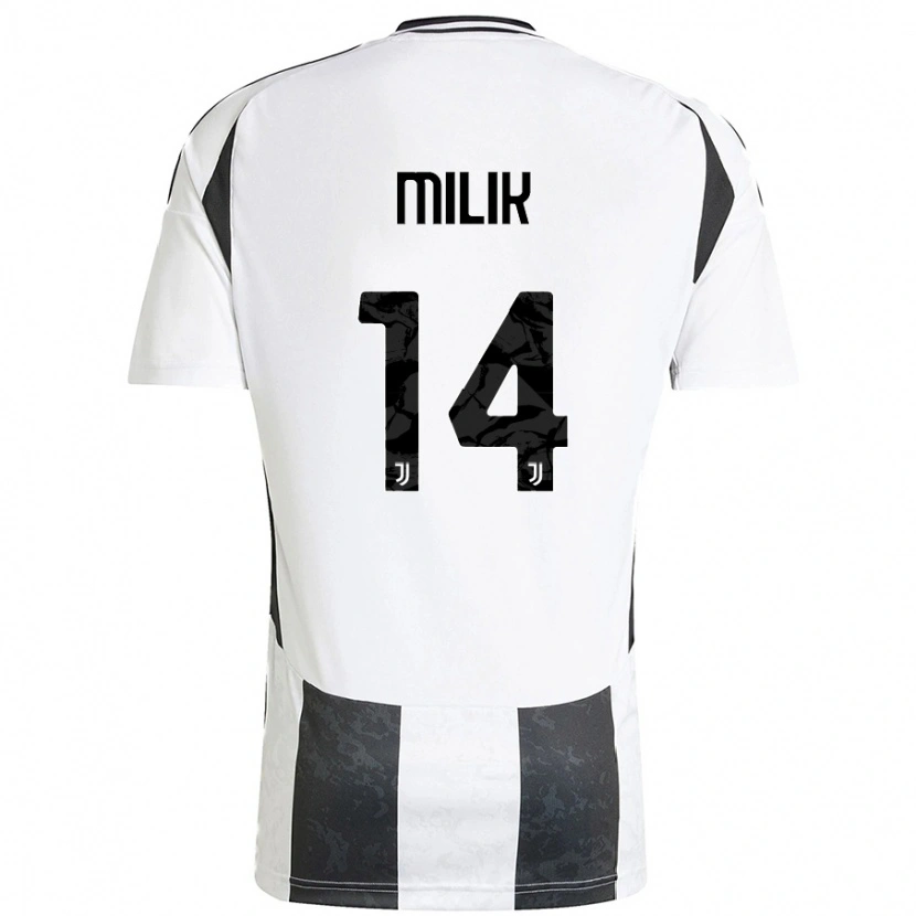 Danxen Kinder Arkadiusz Milik #14 Weiß Schwarz Heimtrikot Trikot 2024/25 T-Shirt Schweiz