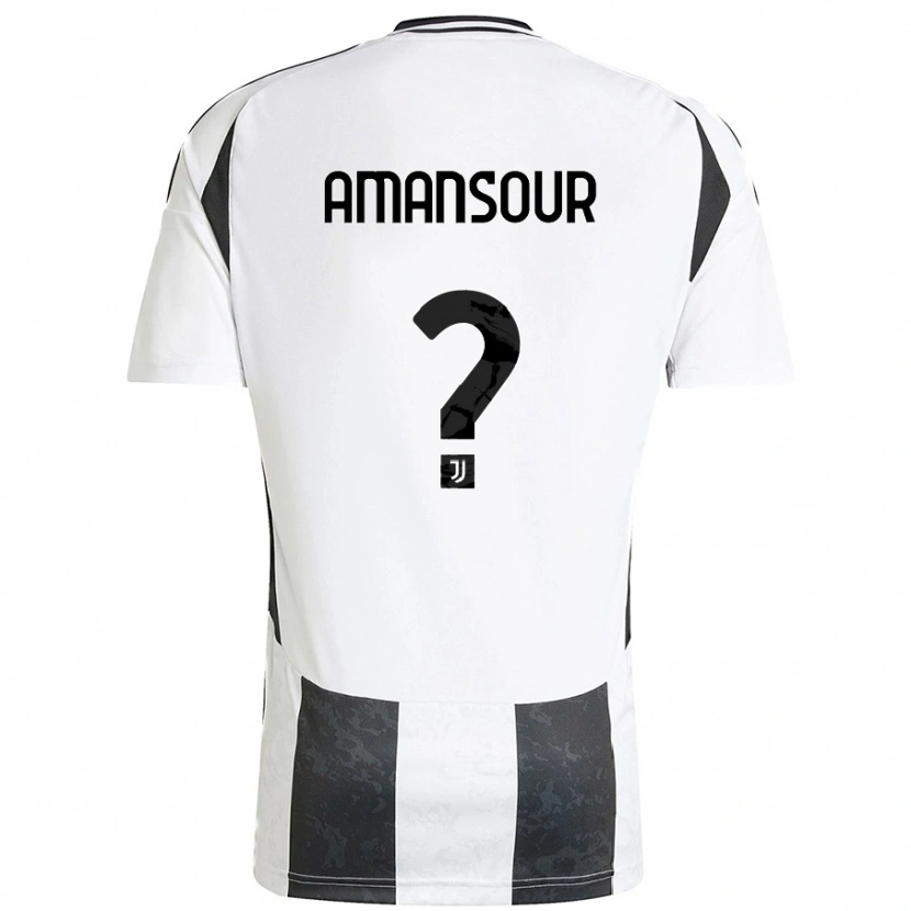 Danxen Kinder Adam Amansour #0 Weiß Schwarz Heimtrikot Trikot 2024/25 T-Shirt Schweiz