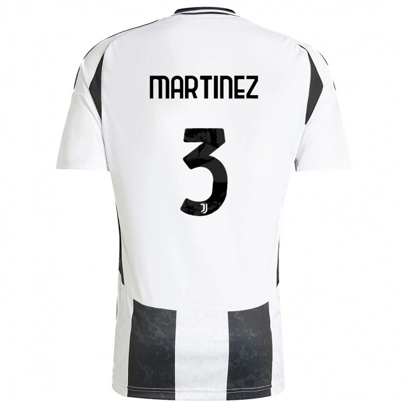 Danxen Kinder Bruno Martinez #3 Weiß Schwarz Heimtrikot Trikot 2024/25 T-Shirt Schweiz