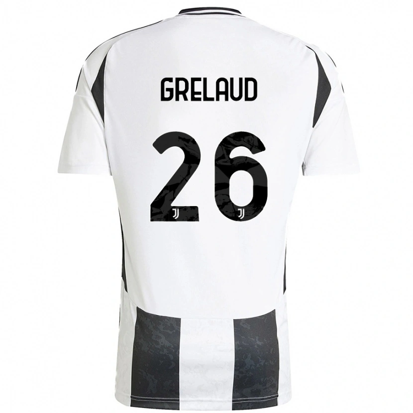 Danxen Kinder Josue Grelaud #26 Weiß Schwarz Heimtrikot Trikot 2024/25 T-Shirt Schweiz