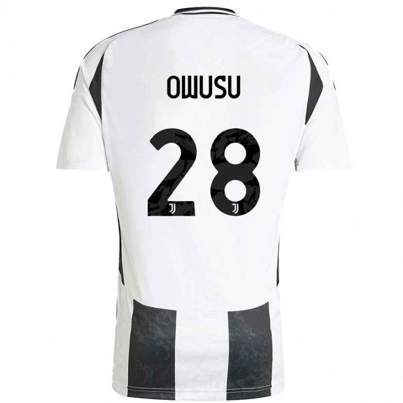 Danxen Kinder Augusto Owusu #28 Weiß Schwarz Heimtrikot Trikot 2024/25 T-Shirt Schweiz