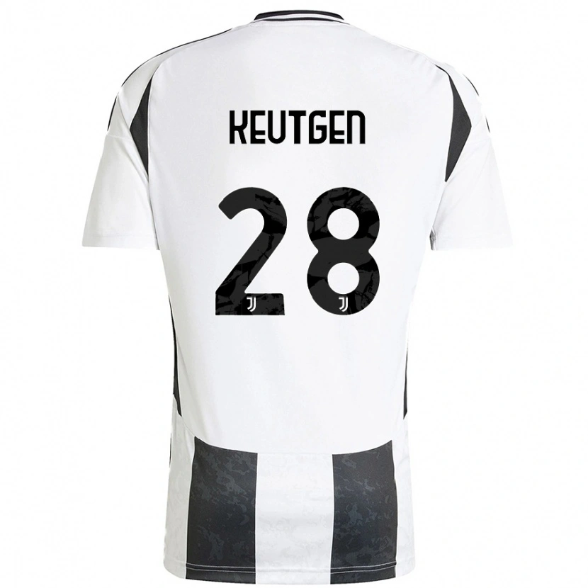 Danxen Kinder Enzo Keutgen #28 Weiß Schwarz Heimtrikot Trikot 2024/25 T-Shirt Schweiz