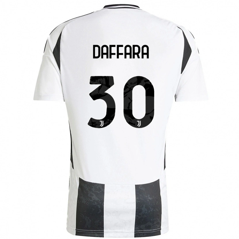 Danxen Kinder Giovanni Daffara #30 Weiß Schwarz Heimtrikot Trikot 2024/25 T-Shirt Schweiz