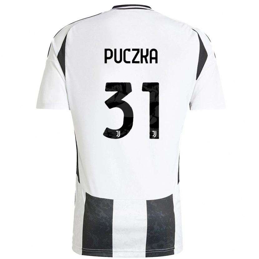 Danxen Kinder David Puczka #31 Weiß Schwarz Heimtrikot Trikot 2024/25 T-Shirt Schweiz