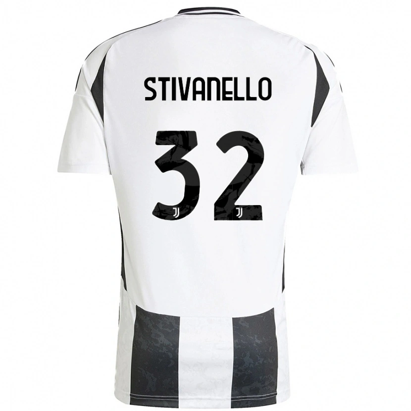 Danxen Kinder Riccardo Stivanello #32 Weiß Schwarz Heimtrikot Trikot 2024/25 T-Shirt Schweiz