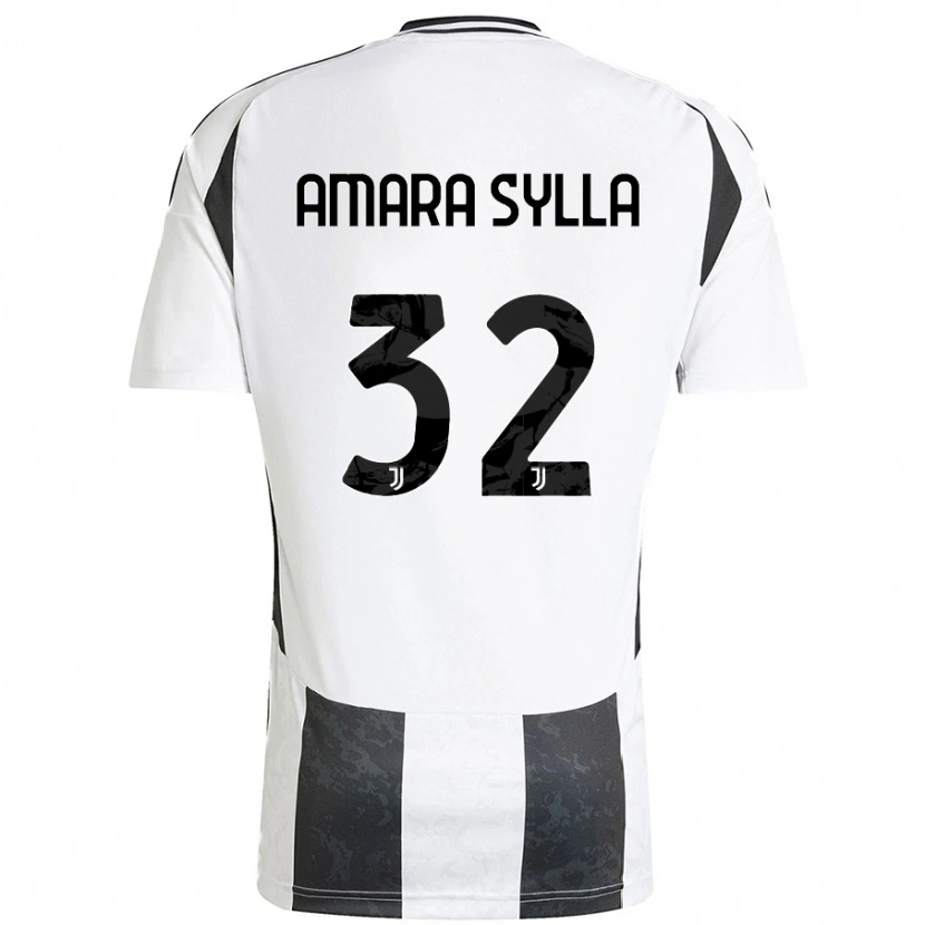 Danxen Kinder Idris Amara Sylla #32 Weiß Schwarz Heimtrikot Trikot 2024/25 T-Shirt Schweiz