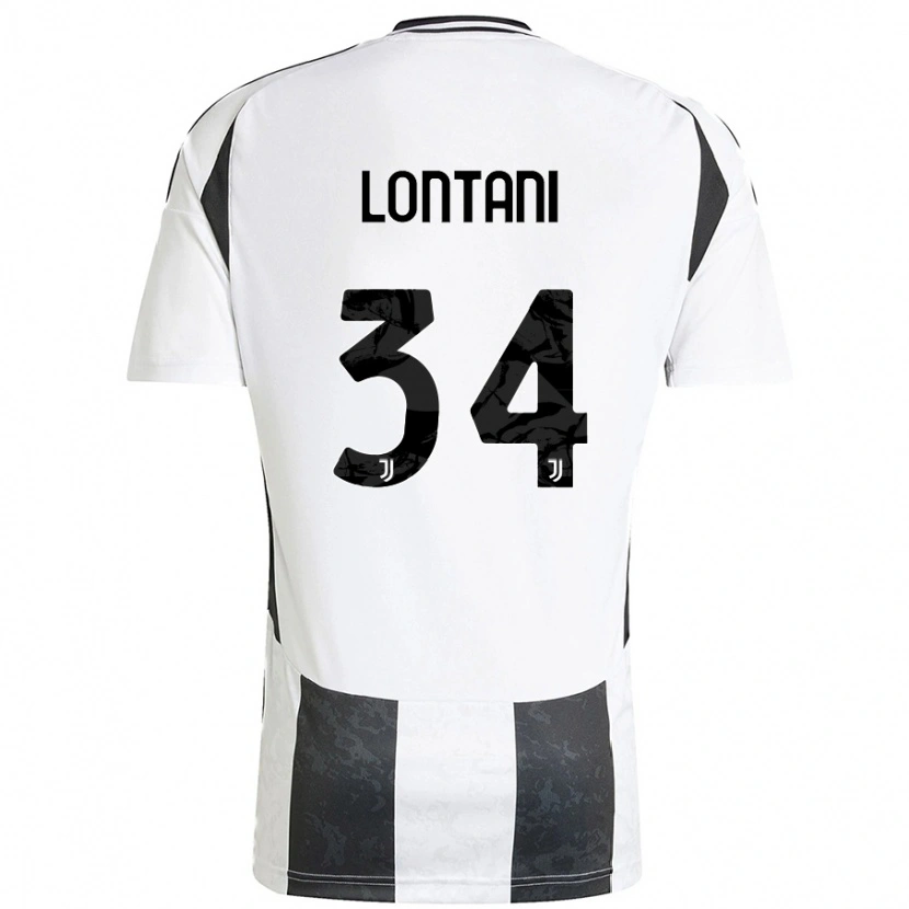 Danxen Kinder Matteo Lontani #34 Weiß Schwarz Heimtrikot Trikot 2024/25 T-Shirt Schweiz